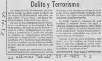 Delito y terrorismo