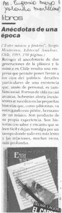 Anécdotas de una época