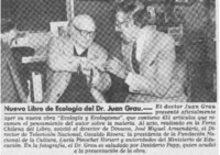 Nuevo libro de Ecología del Dr. Juan Grau.