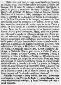 Joaquín Alliende: "Longino traspasado