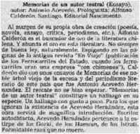 Memorias de un autor teatral