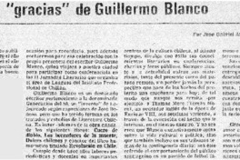 Las "gracias" de Guillermo Blanco