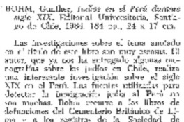 Judíos en el Perú durante el siglo XIX
