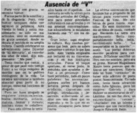 Ausencia de "V"