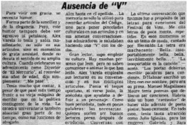 Ausencia de "V"