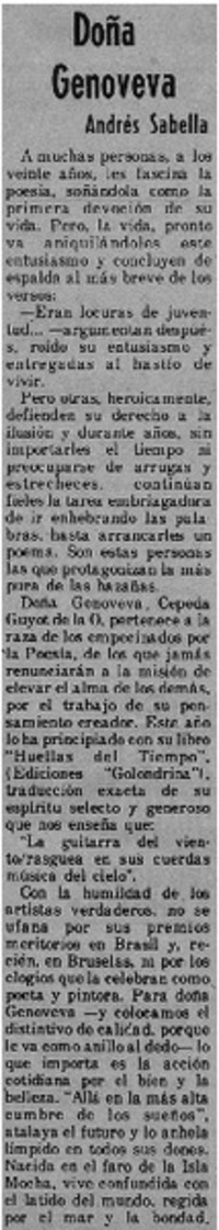 Doña Genoveva