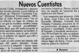 Nuevos cuentistas