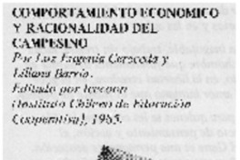 Comportamiento y racionalidad del campesino.