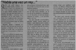 "Había una vez un rey..."