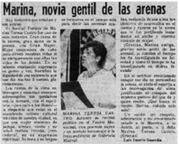 Marina, novia gentil de las arenas