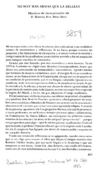 No hay más armas que la belleza