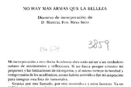 No hay más armas que la belleza
