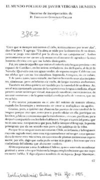 El mundo poético de Javier Vergara Huneeus