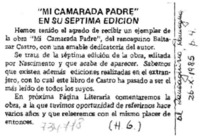 "Mi camarada padre" en su séptima edición