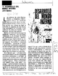 El Desarrollo del mundo interno.