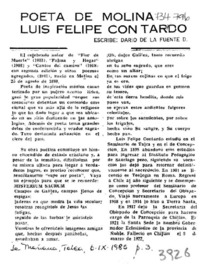Poeta de Molina Luis Felipe Contardo