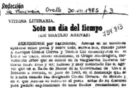 Sólo un día del tiempo