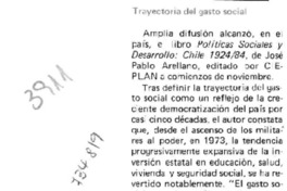 Trayectoria del gasto social.
