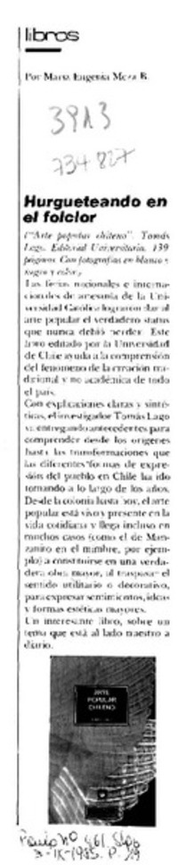 Hurgueteando en el folclor