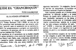 Desde el "Chanchoquín"