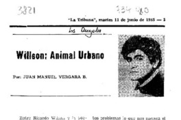 Willson: Animal Urbano.