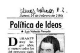 Política de ideas