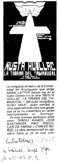Ñusta Huillac.