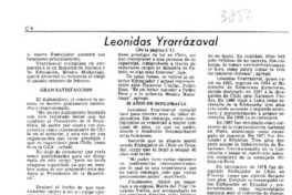 Leonidas Yrarrázabal a la OEA.