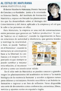 Al estilo de Maturana.