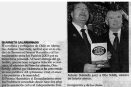 Skármeta galardonado.