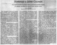 Homenaje a Jaime Guzmán