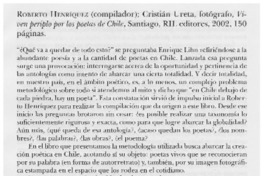 Viven periplo por los poetas de Chile