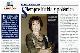 Siempre lúcida y polémica