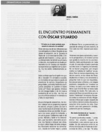 El encuentro permanente con Oscar Sturado