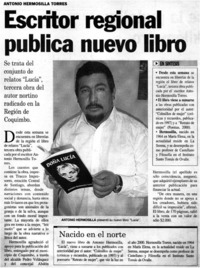 Escritor regional publica nuevo libro.