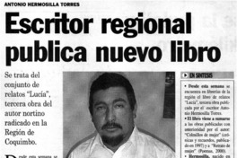 Escritor regional publica nuevo libro.