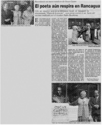 El poeta aún respira en Rancagua