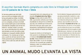 Un animal mudo levanta la vista