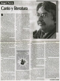 Canto y literatura : [entrevistas]