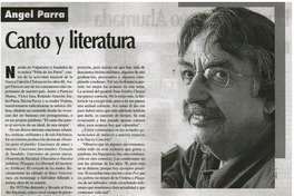 Canto y literatura : [entrevistas]