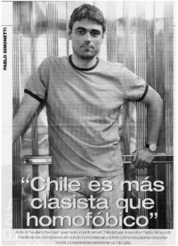 Chile es más clasista que homofóbico : [entrevistas]