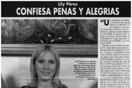 Confiesa penas y alegrias : [entrevistas]