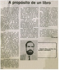 A propósito de un libro