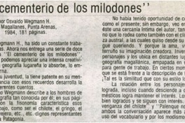 "El cementerio de los milodones"