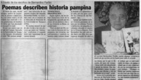 Poemas describen historia pampina.