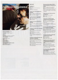 Patricio Fernández : [entrevista]