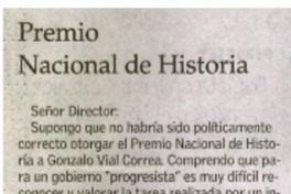 Premio Nacional de Historia
