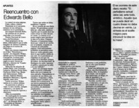 Reencuentro con Edwards Bello