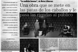 Una obra que se mete en las paras de los caballos y le pasa las tiendas al público