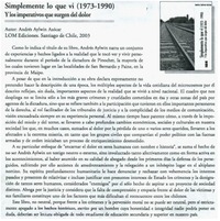 Simplemente lo que vi (1973-1990)